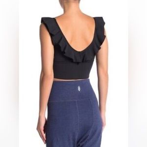 Free People Movement crop top with ruffles